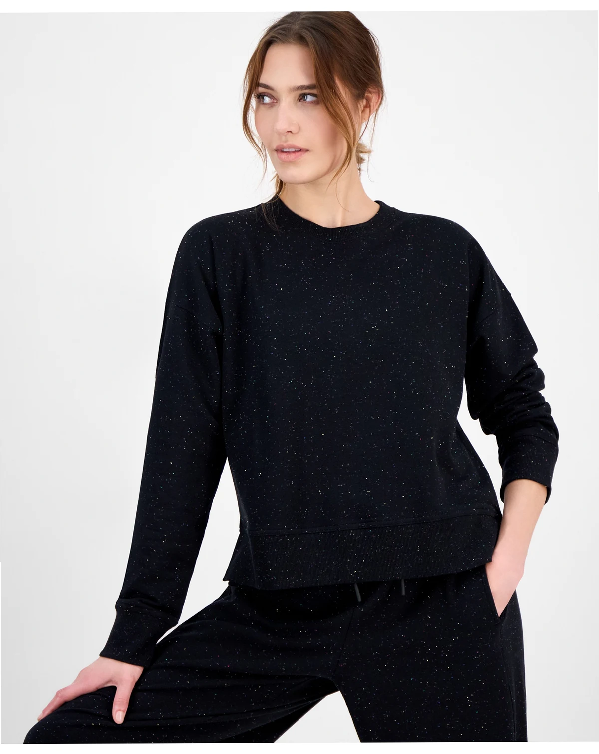 Women's Fleece Crewneck Sweatshirt, Macy's Exclusive