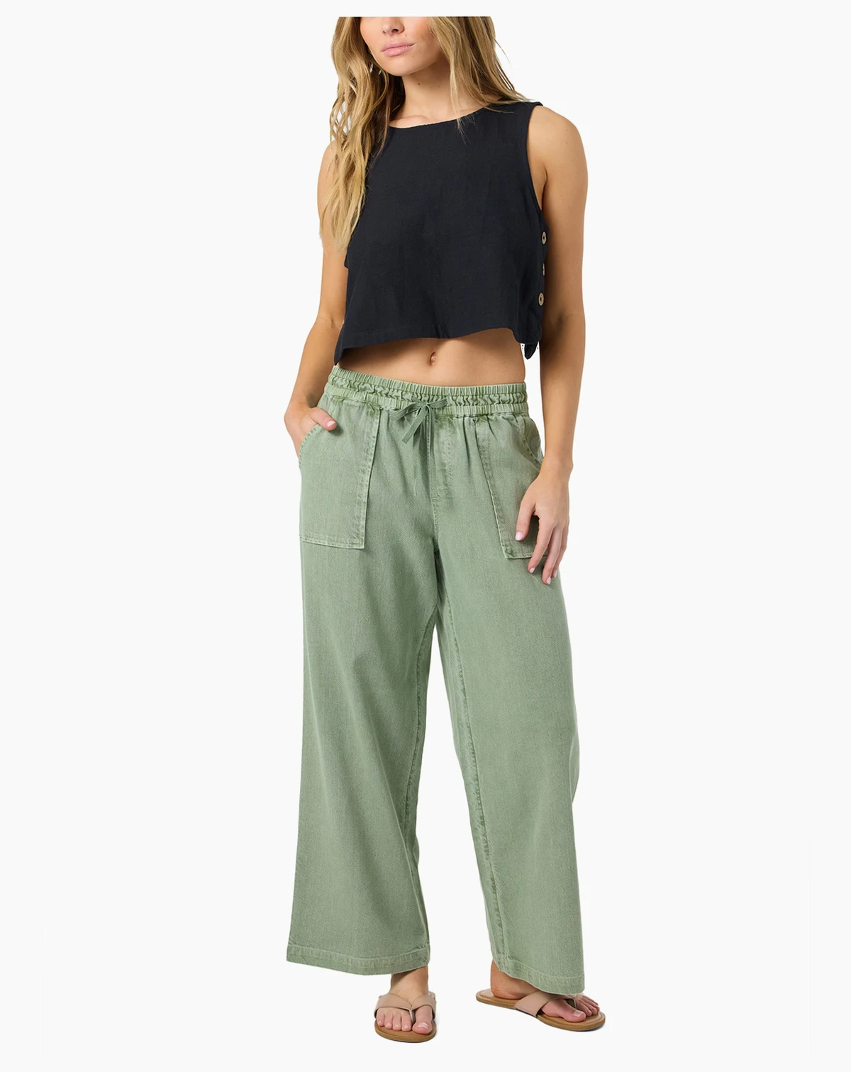 Women's Sevie Patch Pocket Woven Pull-On Pants