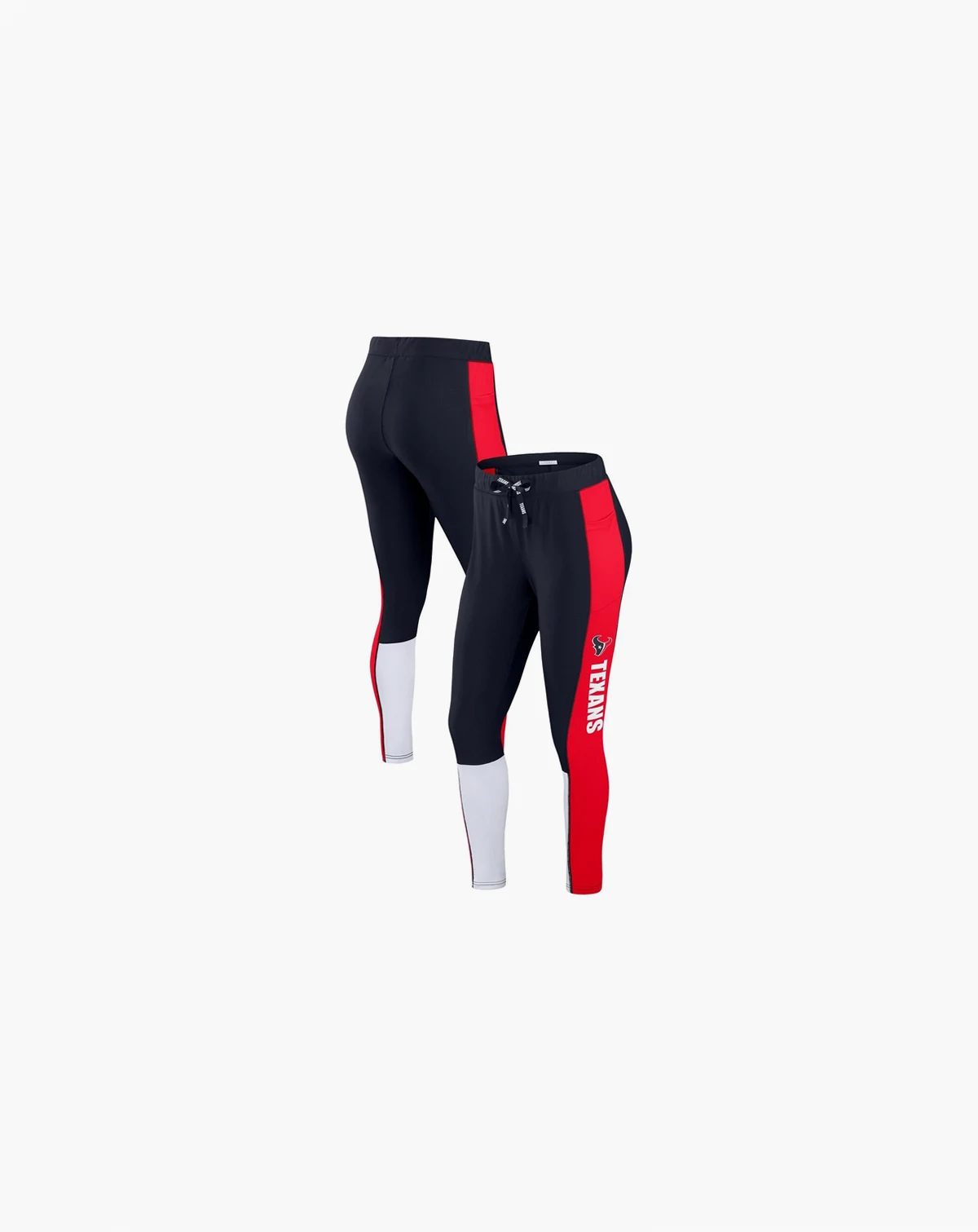 Women's Navy/Red Houston Texans Color-Block Leggings