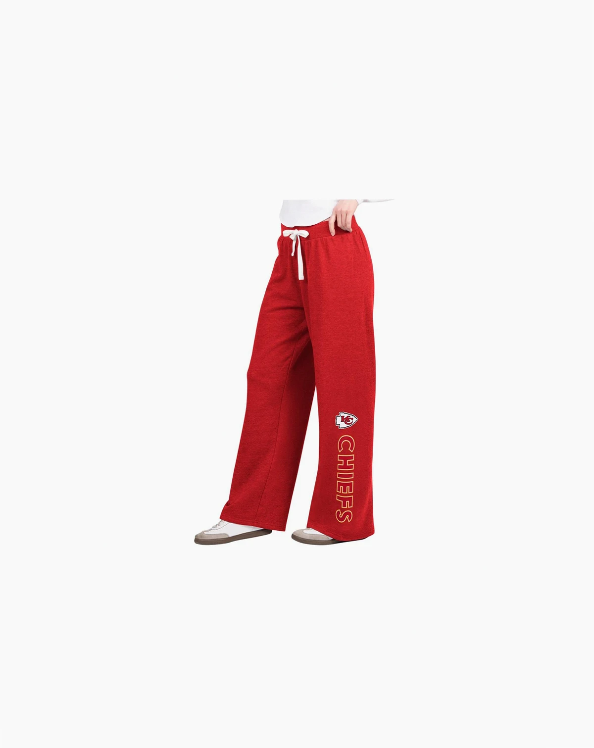 Women's Red Kansas City Chiefs Field Wide Leg Sweatpants