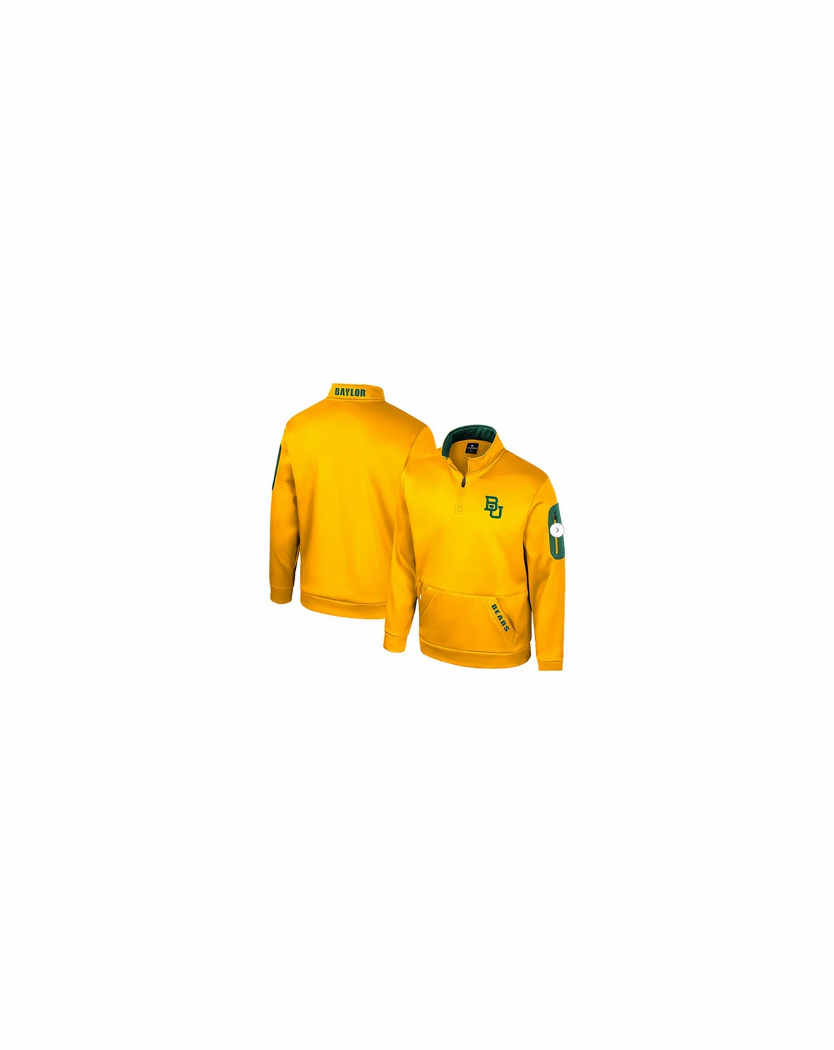 Men's Gold Baylor Bears Mainframe Fleece Quarter-Zip Jacket