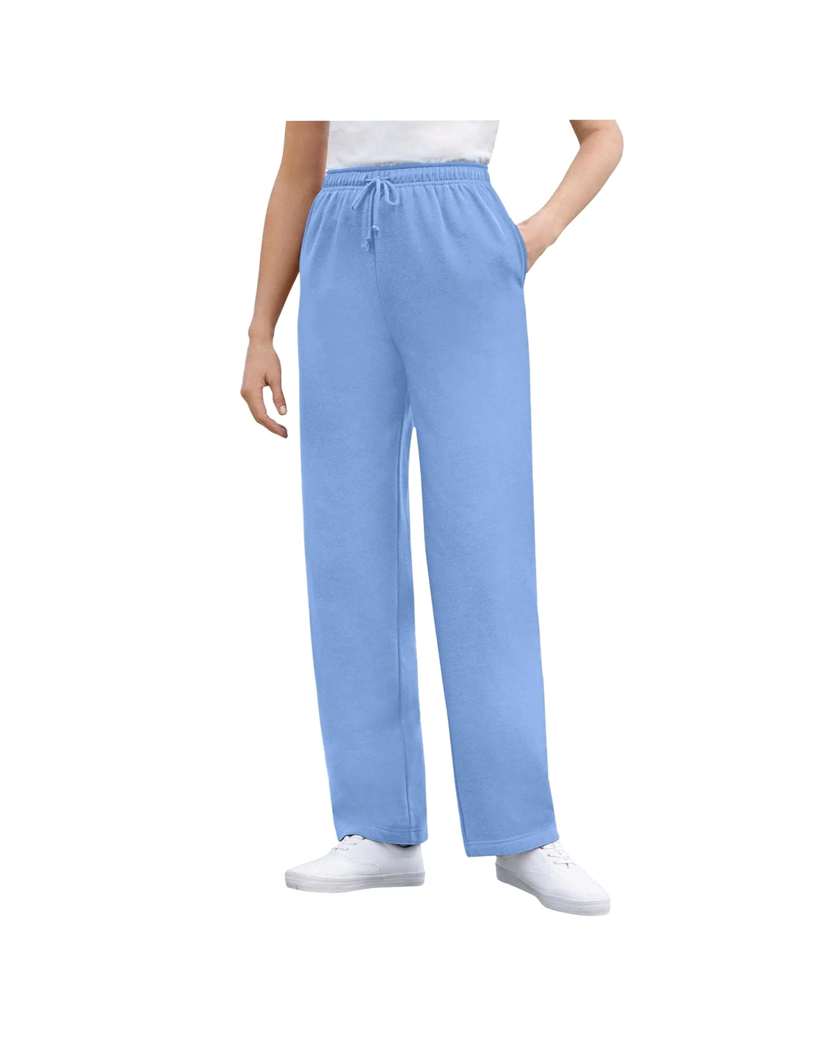 Plus Size Within Better-Fleece Pull-On Drawstring Sweatpants