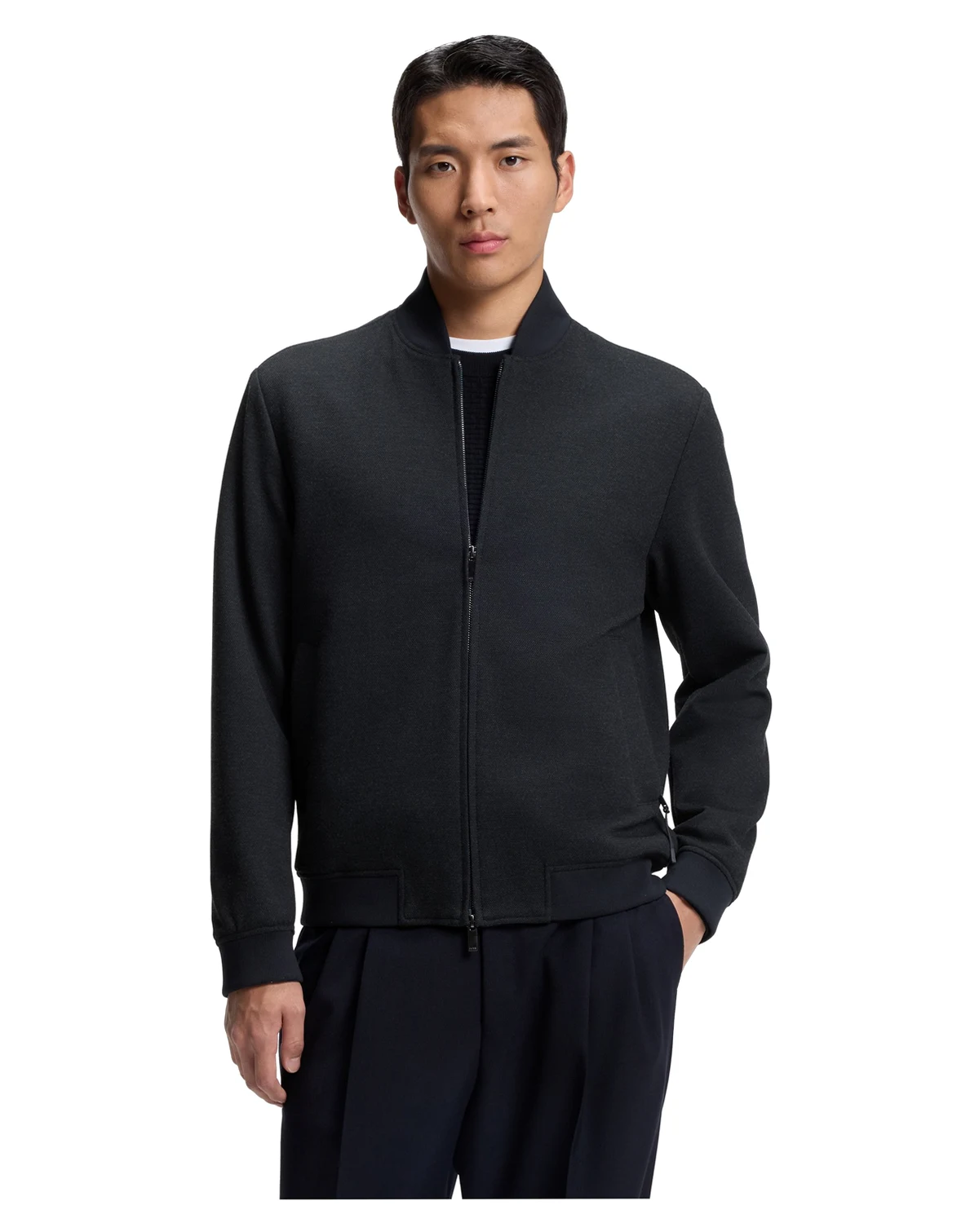 Men's Fabric Slim-Fit Jacket