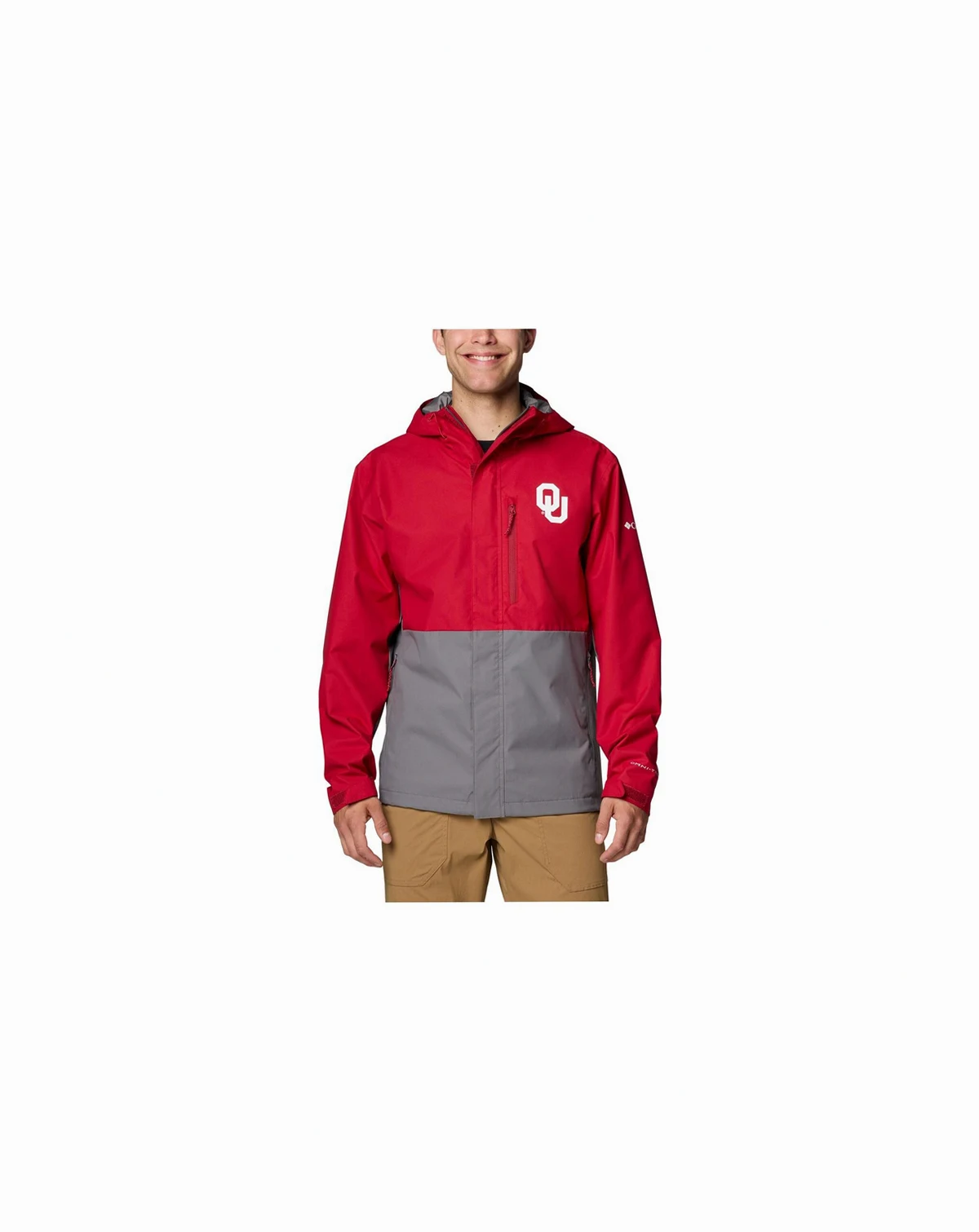 Men's Crimson Oklahoma Sooners Field Bound Omni-Tech™ Full-Zip Jacket