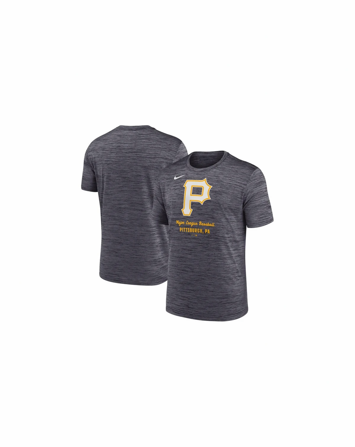 Men's Gray Pittsburgh Pirates Velocity Performance T-Shirt
