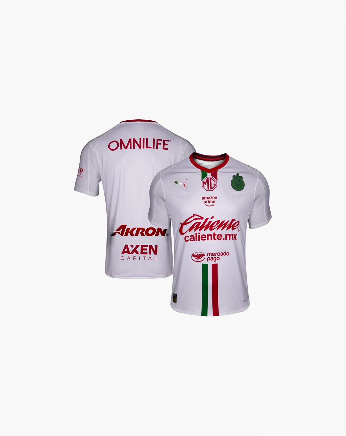 Men's White Chivas 2025/26 Away Replica Jersey