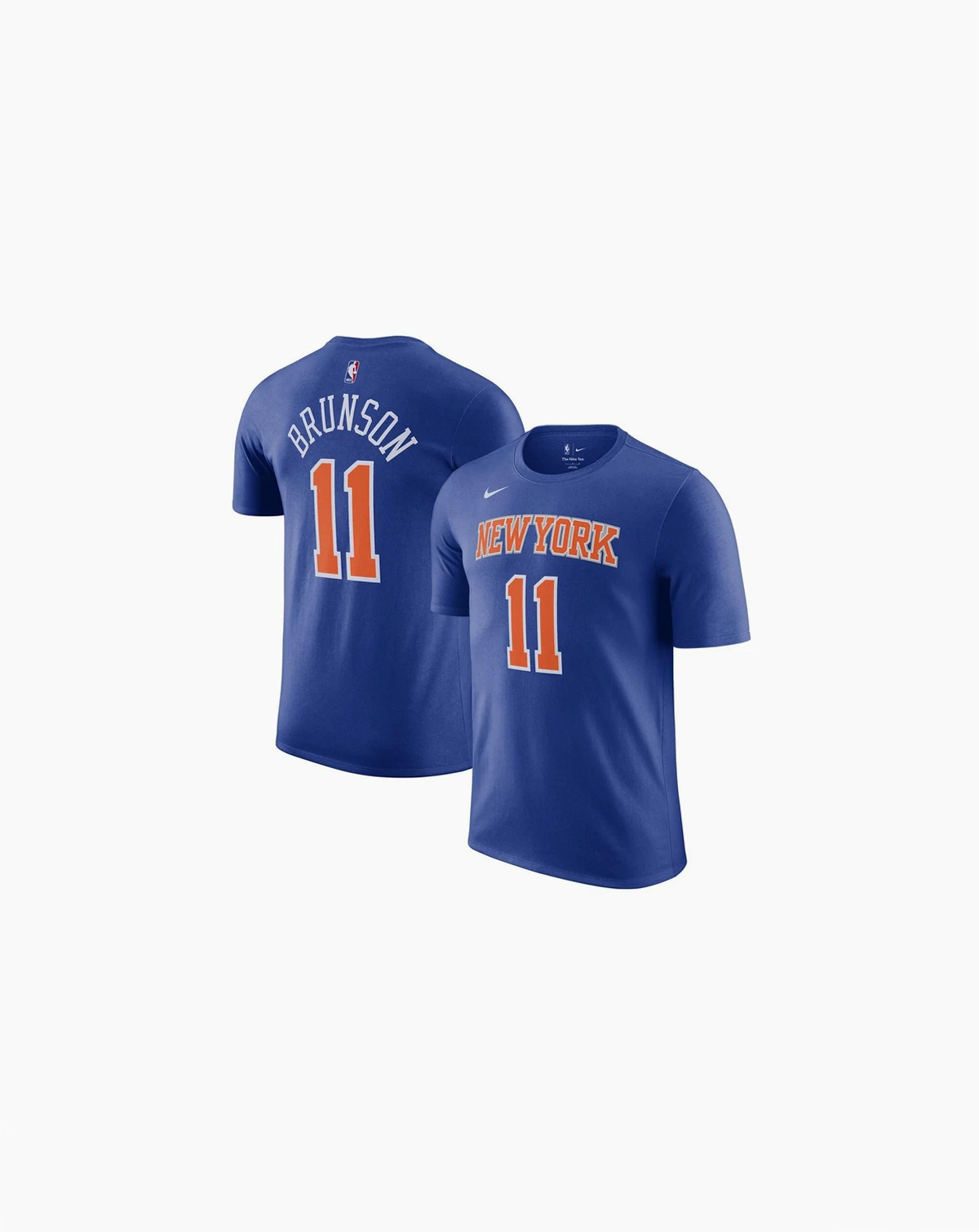 Men's Jalen Brunson Blue New York Knicks Icon Edition Name Number T-Shirt