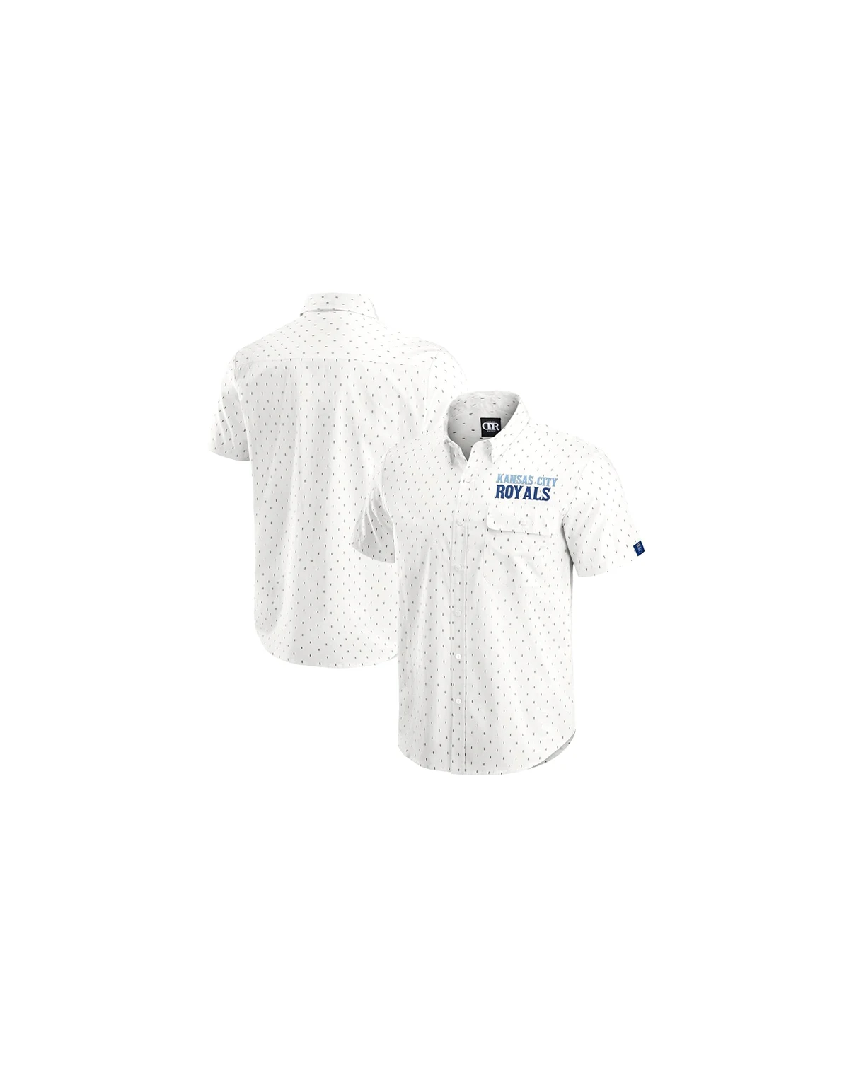 Darius Rucker Collection by Men's Cream Kansas City Royals Printed Button-Down Shirt