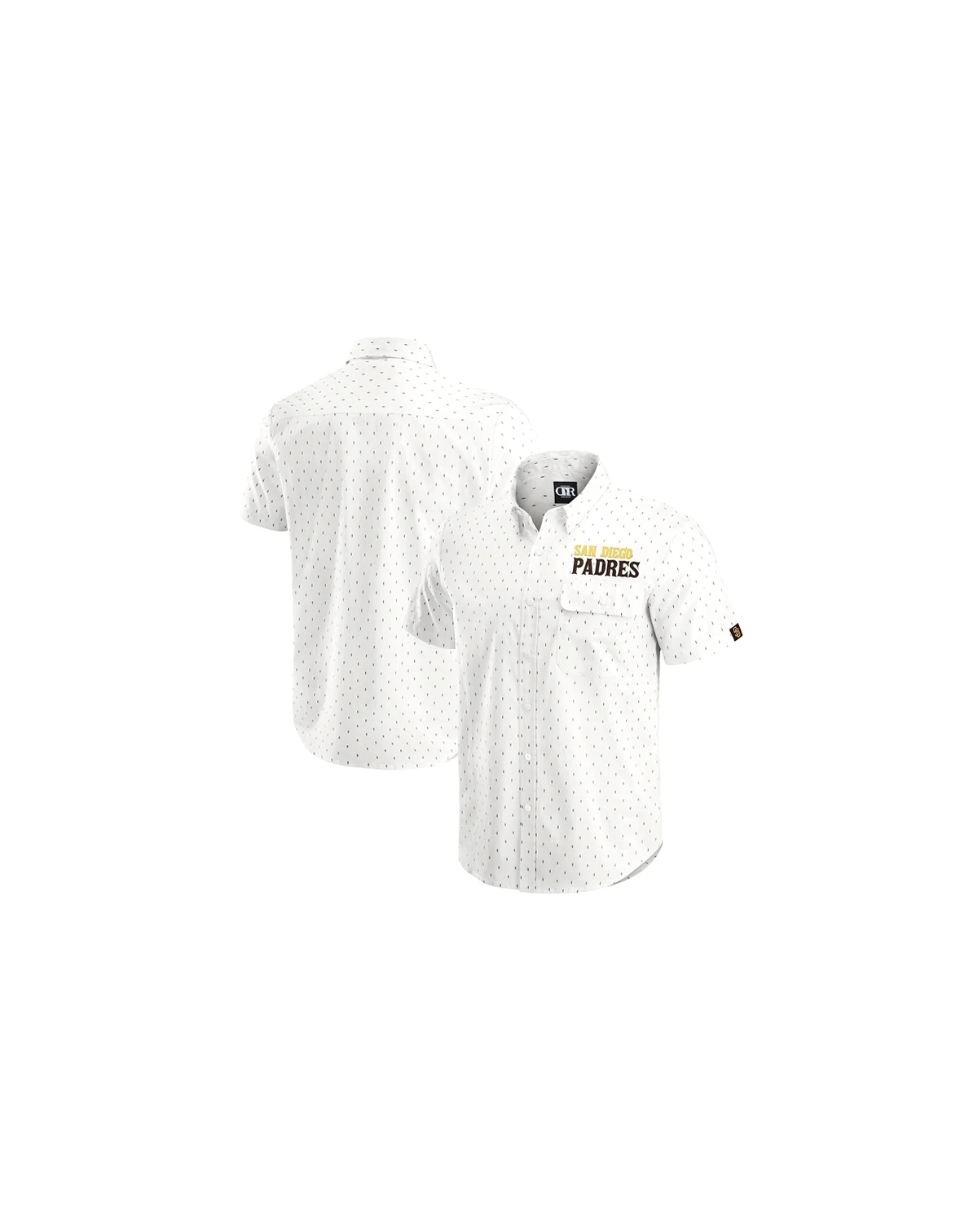 Darius Rucker Collection by Men's Cream San Diego Padres Printed Button-Down Shirt