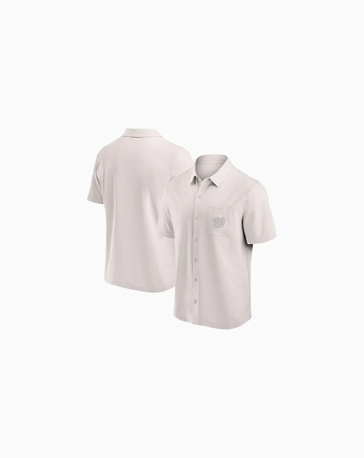 Men's Cream Washington Nationals Front Office Button-Up Shirt