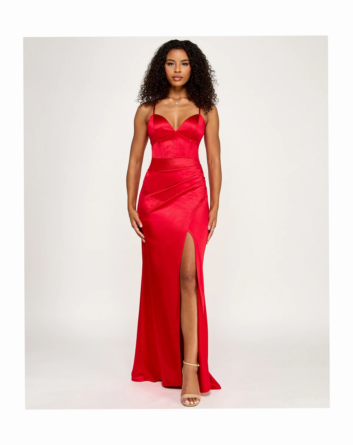 Juniors' Corset-Front Cutout-Back Gown, Created for Macy's