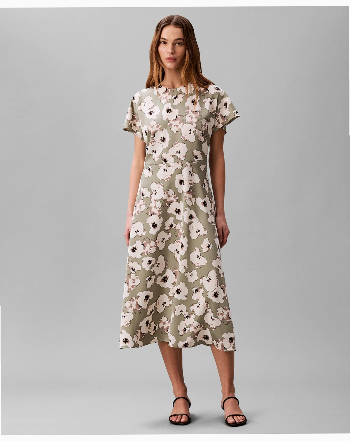 Women's Crewneck Midi Dress