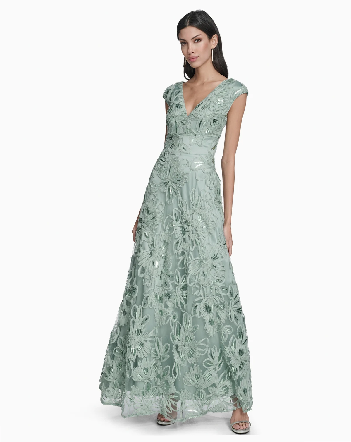 Women's V-Neck Ball Gown