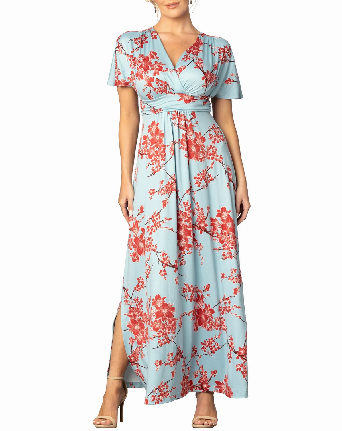 Women's Vienna Kimono Sleeve Long Maxi Dress