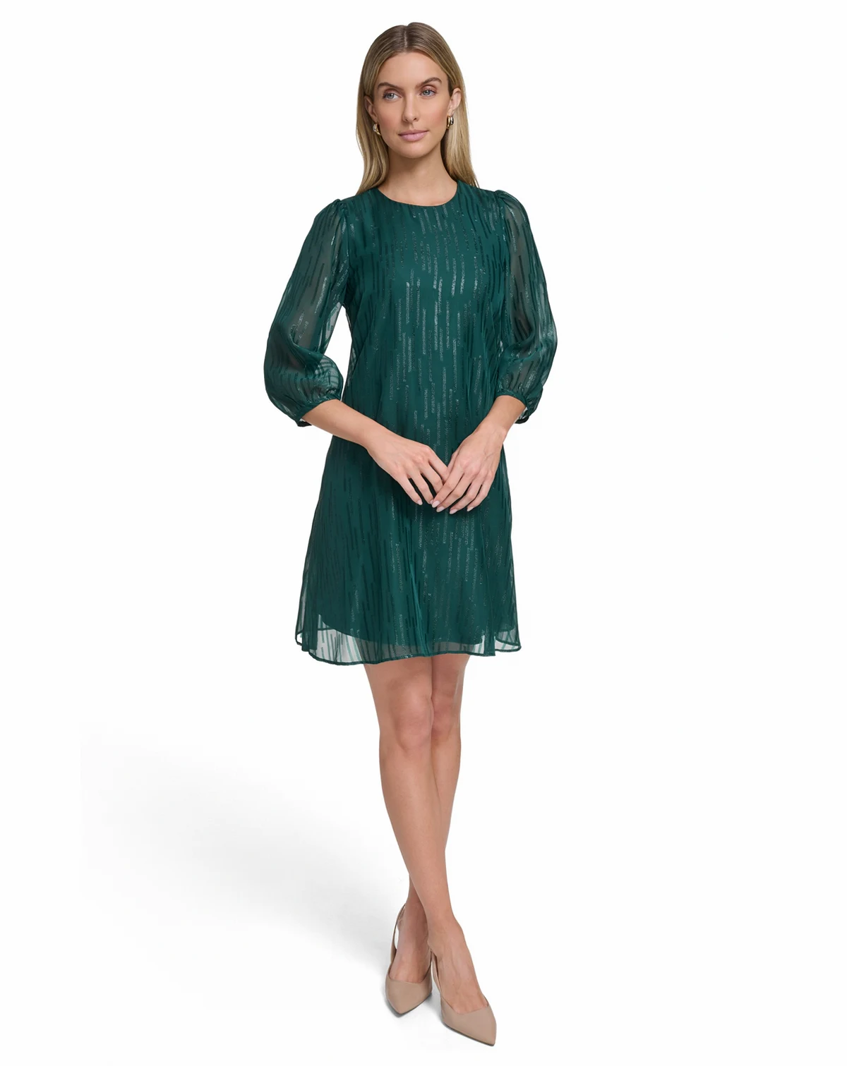 Women's Crew neck Shift Dress