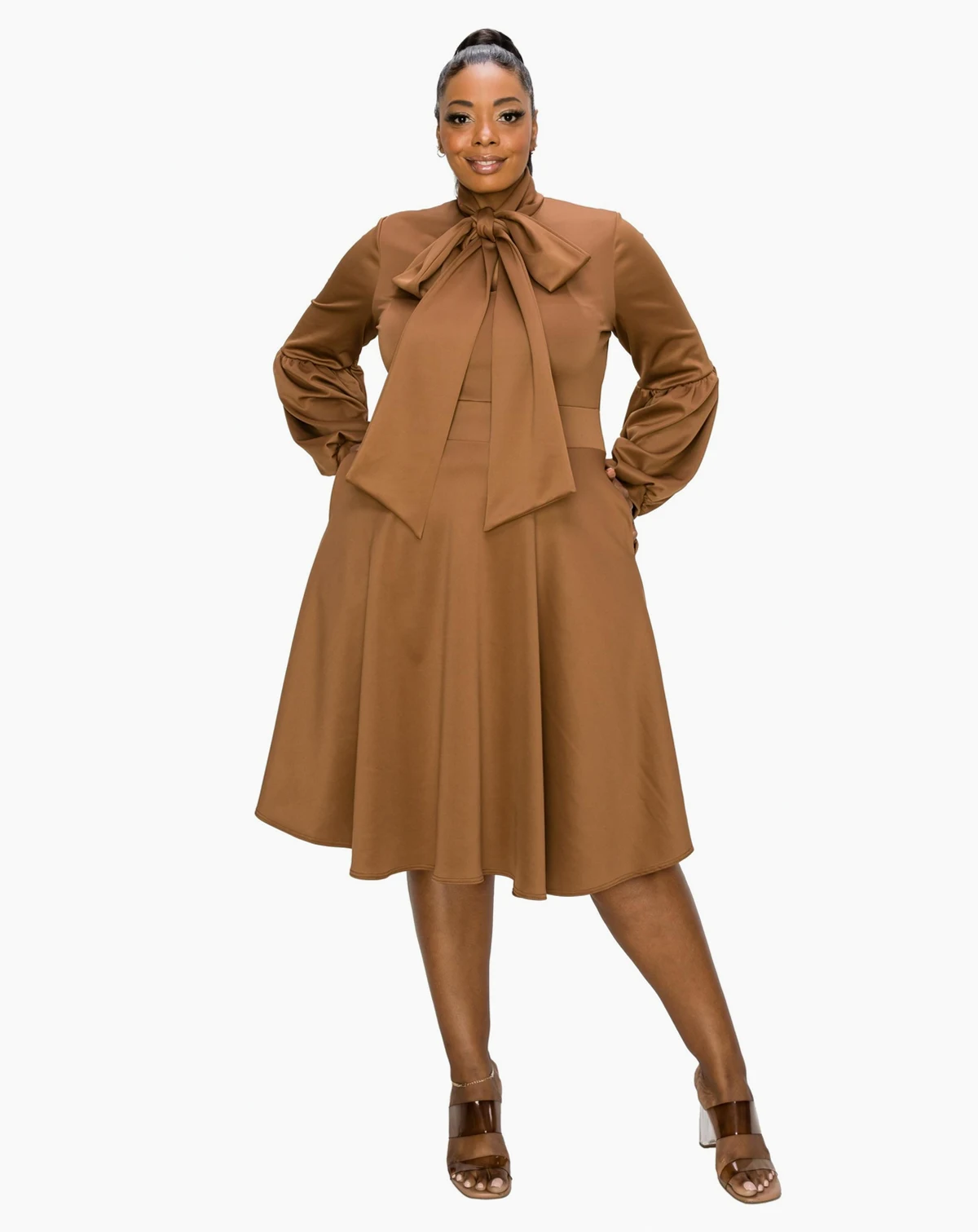 Plus Size Bekah Flare Pocket Dress