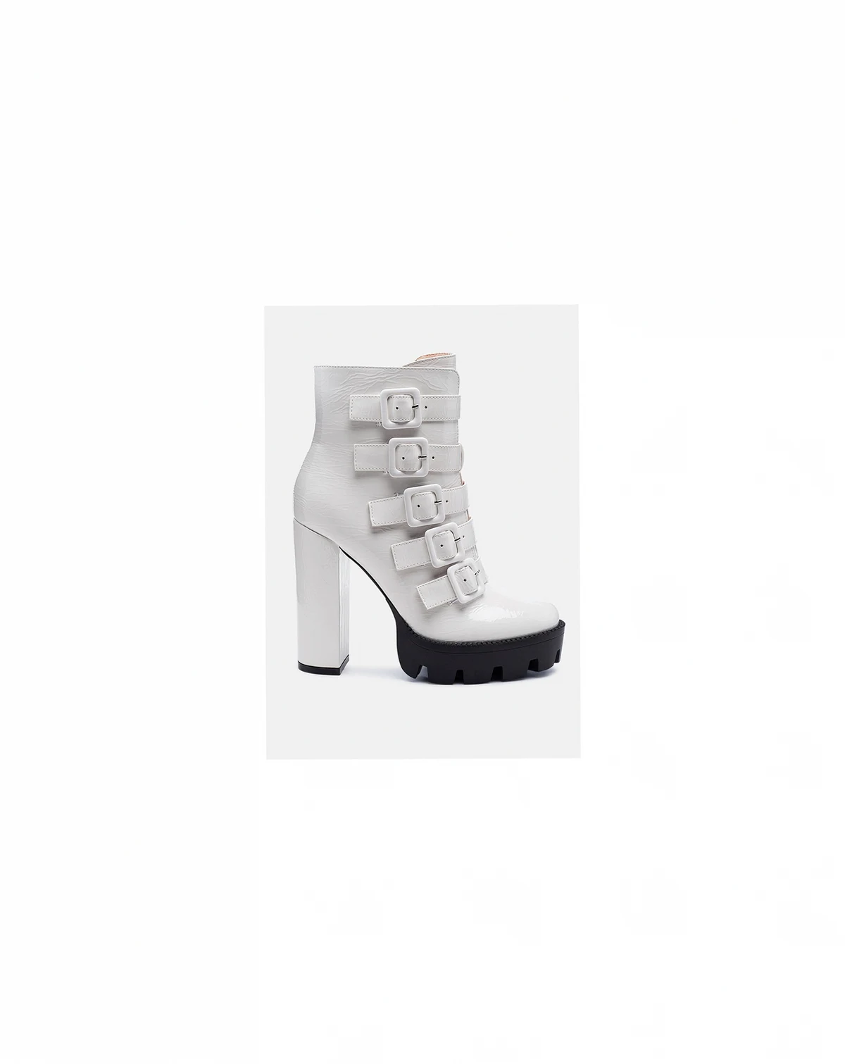Womens Ouzaki High Block Heeled Boots