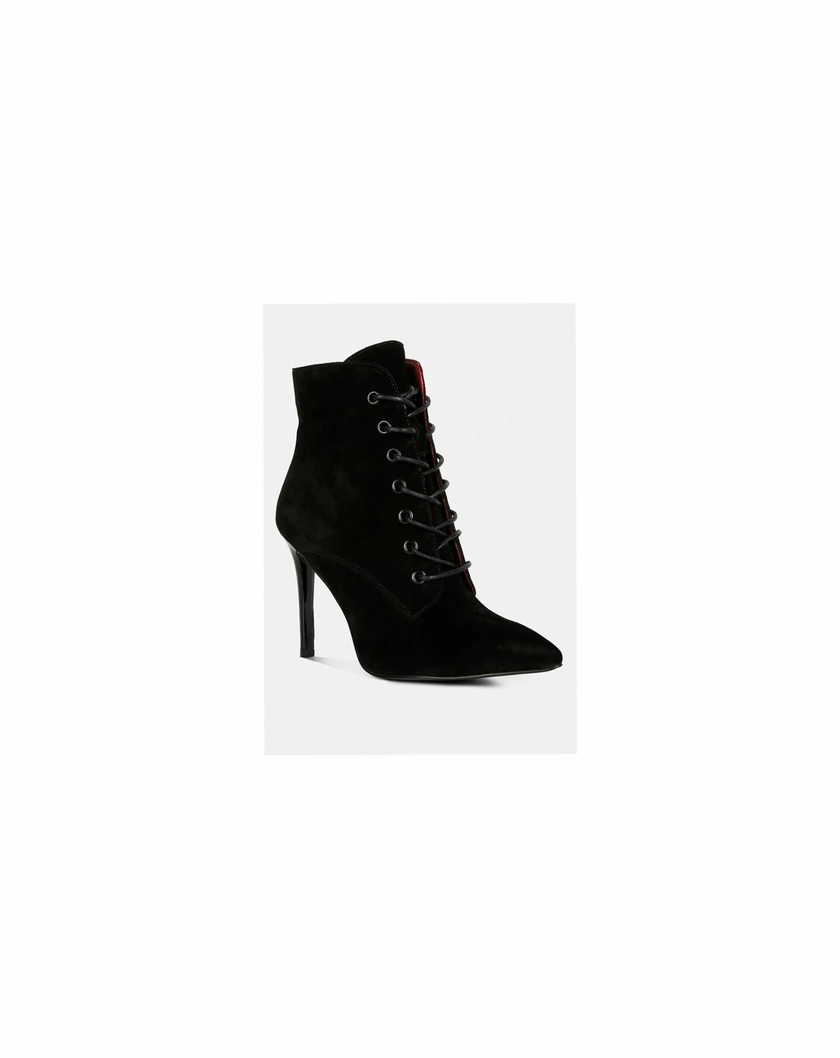 SULFUR Womens Suede Leather Stiletto Ankle Boot