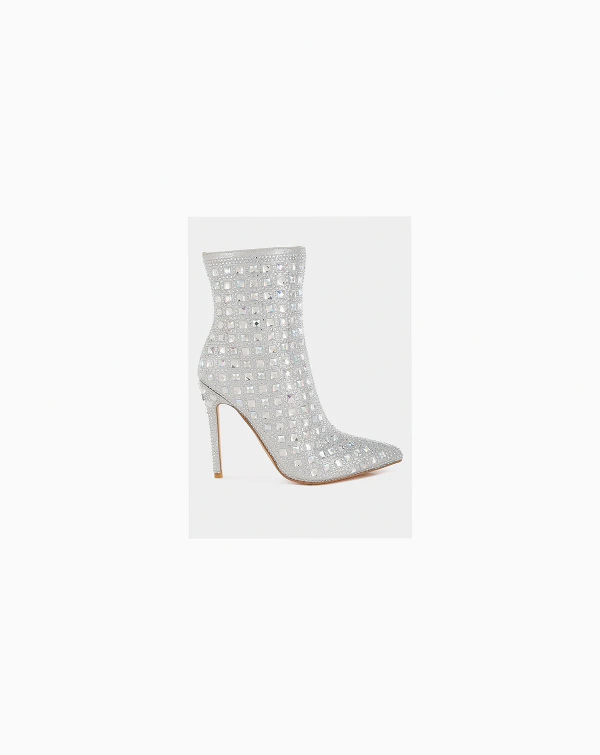 Womens Frostin Pointed Toe Rhinestones Stiletto Boots