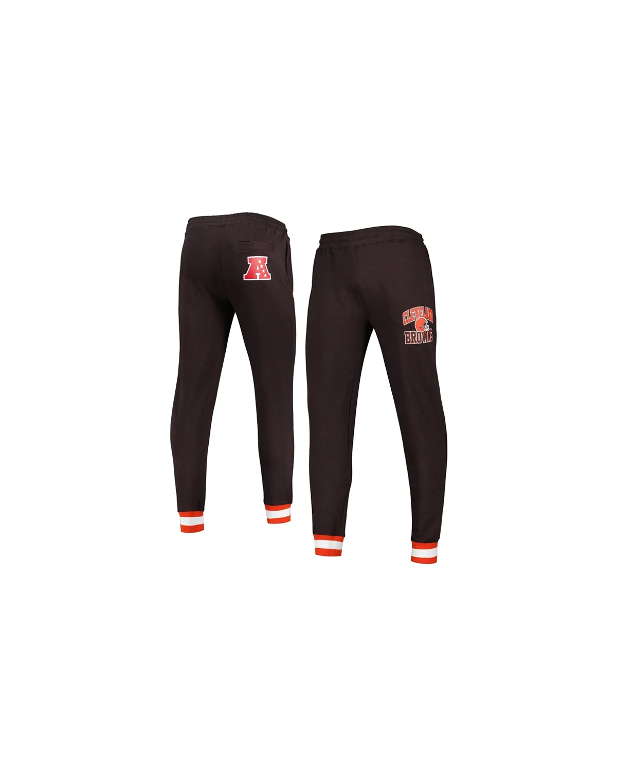 Men's Brown Cleveland Browns Blitz Fleece Jogger Pants