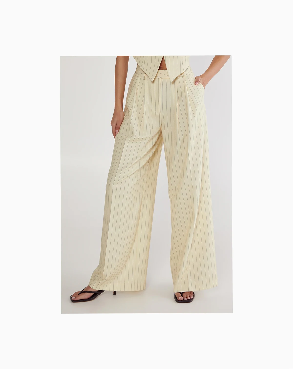 Women's Pinstripe Tailored Pants
