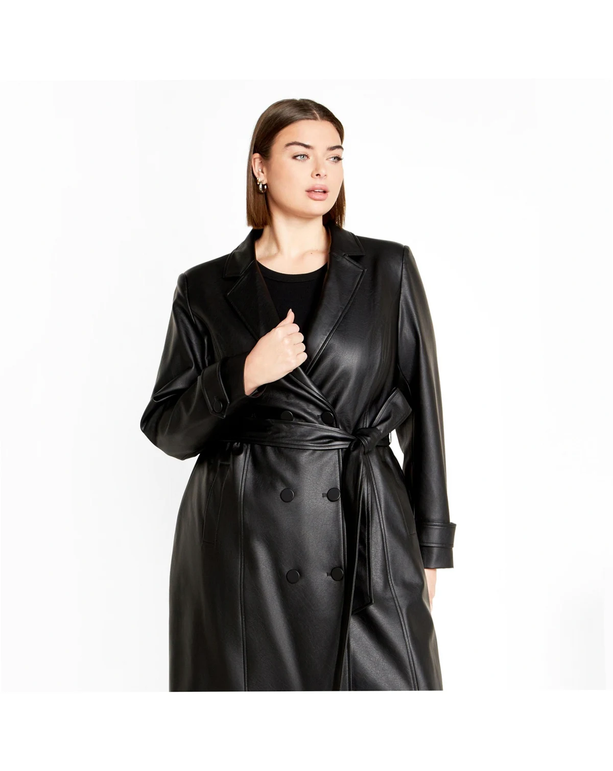 Plus Size Phylis Trench Coat