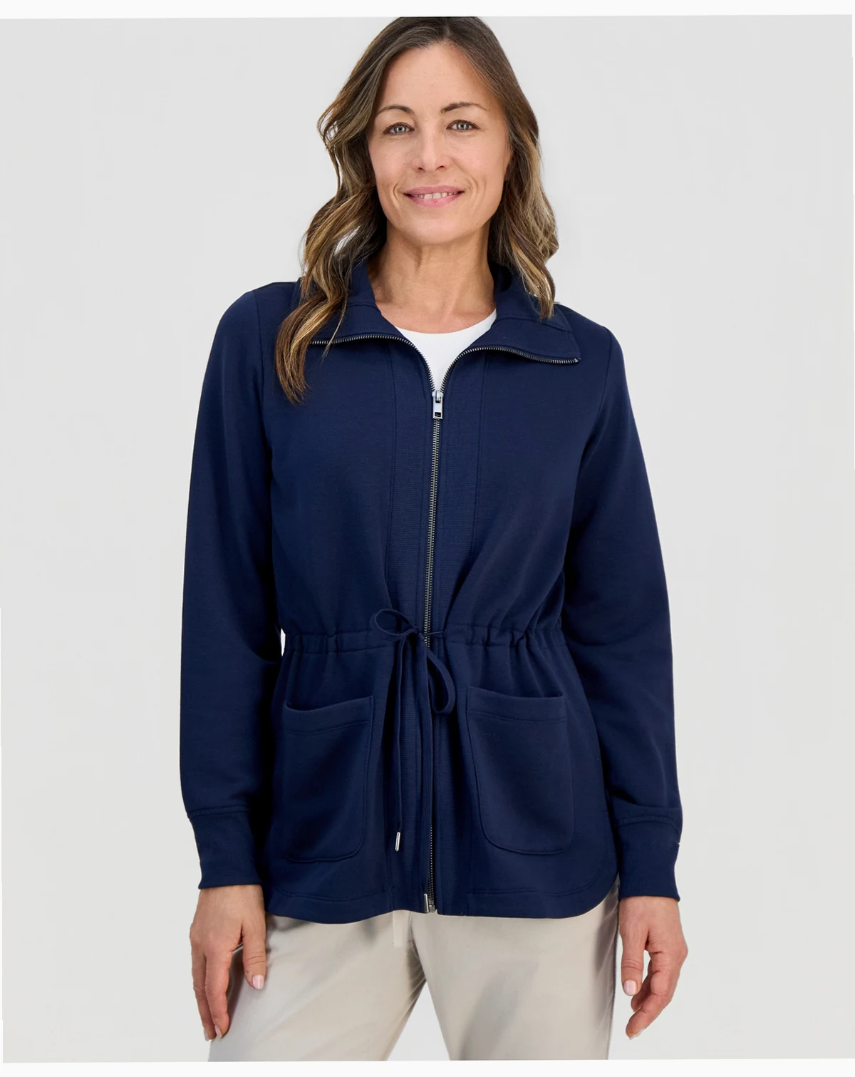 Petite Lux Soft Fleece Anorak Knit Jacket, Macy's Exclusive