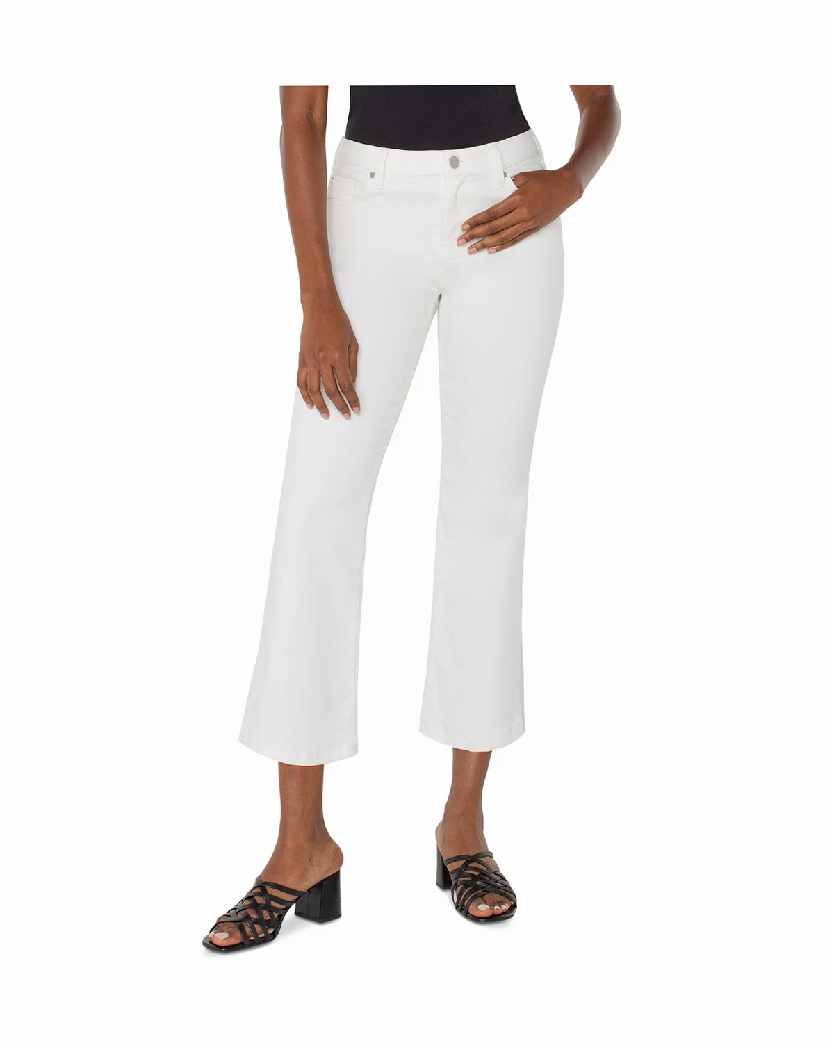 Petite Hannah Cropped Flare Jeans