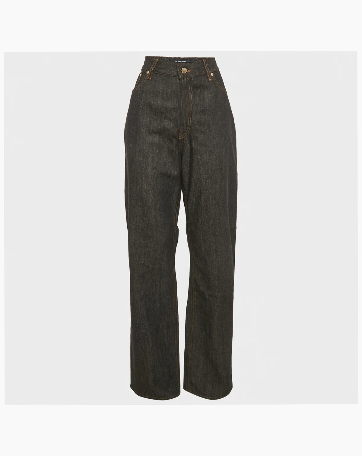 Women's Navy Blue Denim Straight Fit La Montagne Jeans