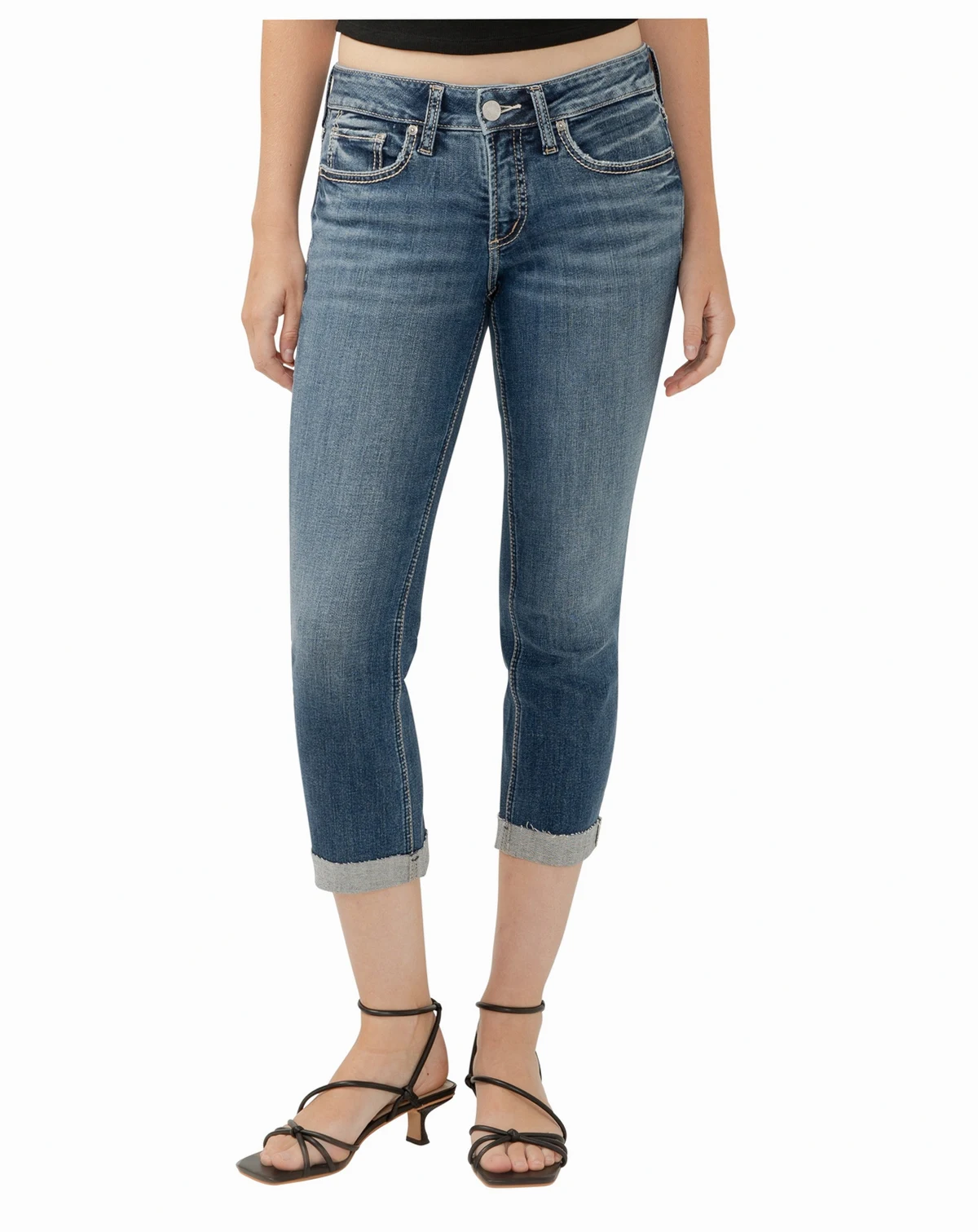 Women's Britt Low Rise Curvy Fit Capri Jeans