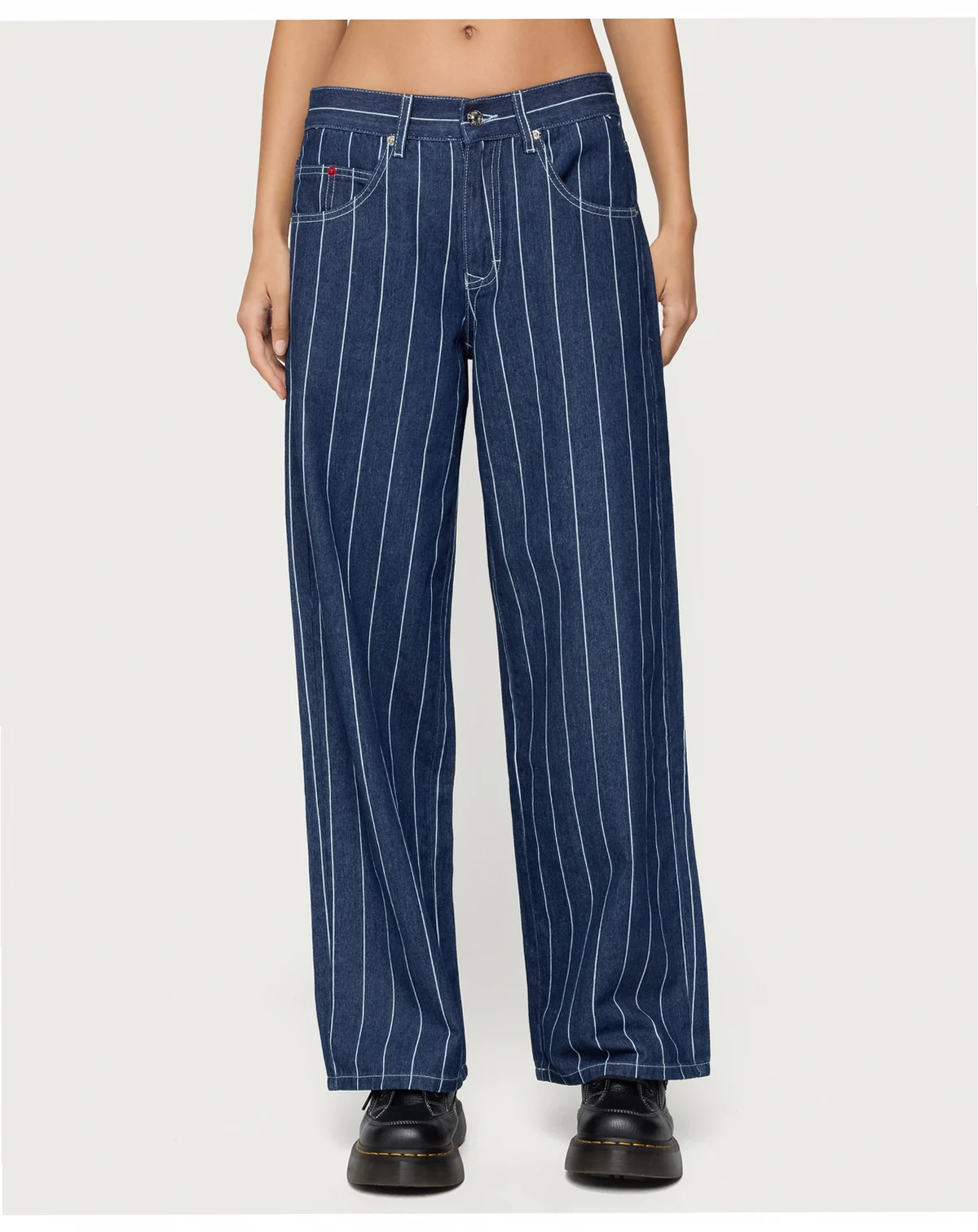Women's Kyler Pinstripe Low Rise Jeans
