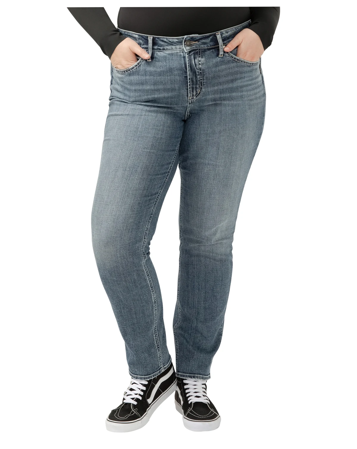Plus Size Suki High-Rise Curvy-Fit Straight Jeans