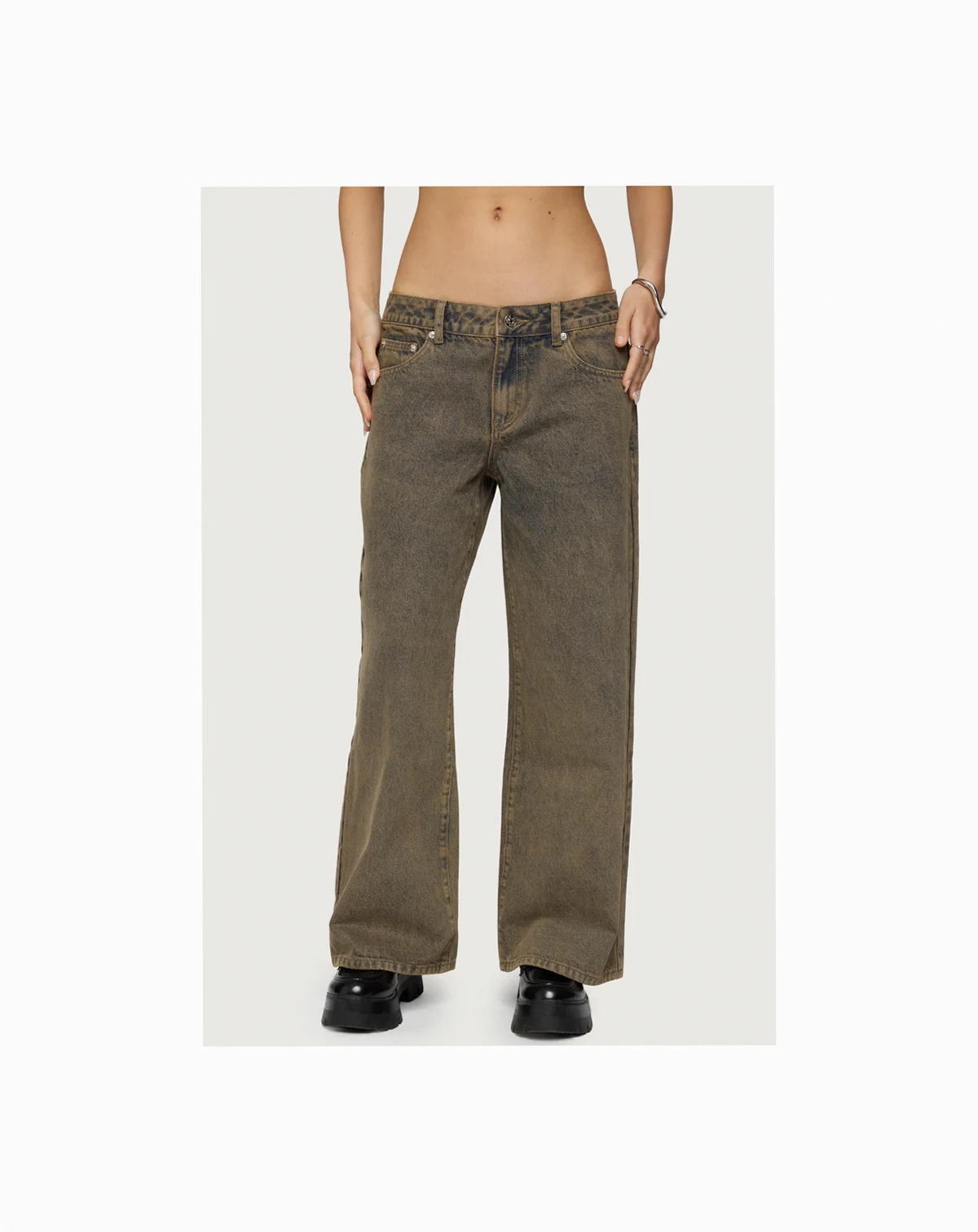 Women's Zahra Mud Wash Low Rise Jeans