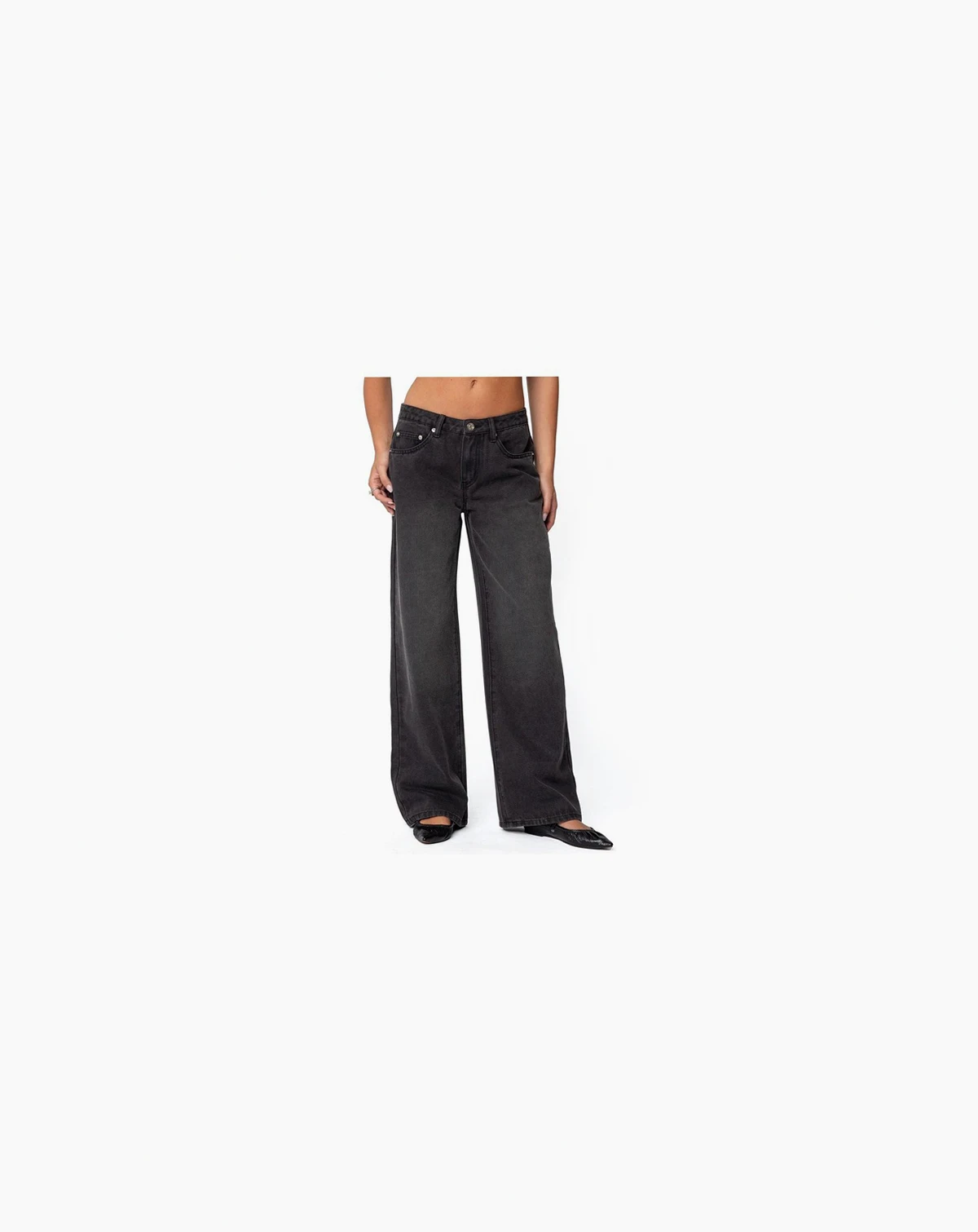 Women's 1980 Leopard Patch Low Rise Baggy Jeans