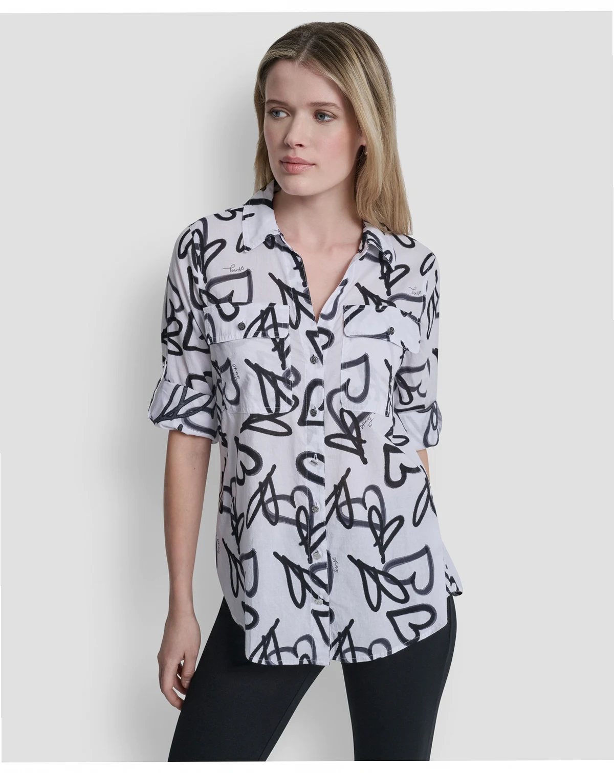 Women's Printed Long-Sleeve Shirt