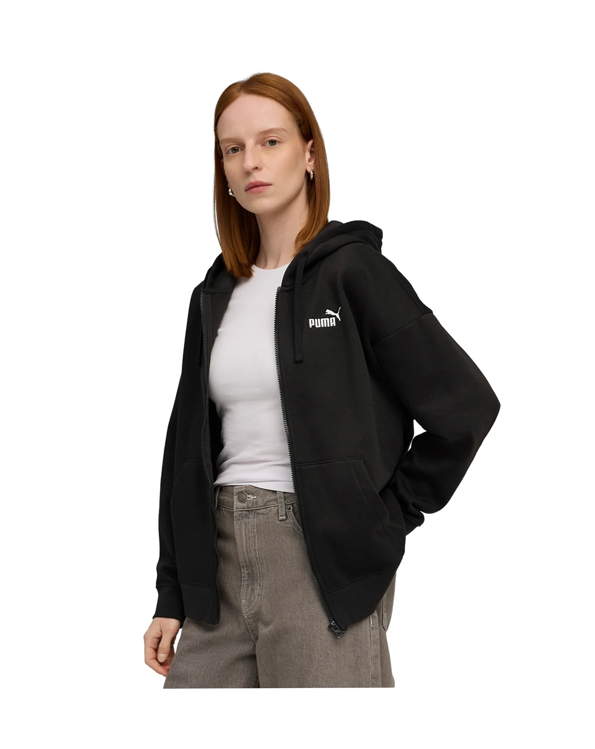 Women's Essential Logo Comfort Fit Full-Zip Hoodie
