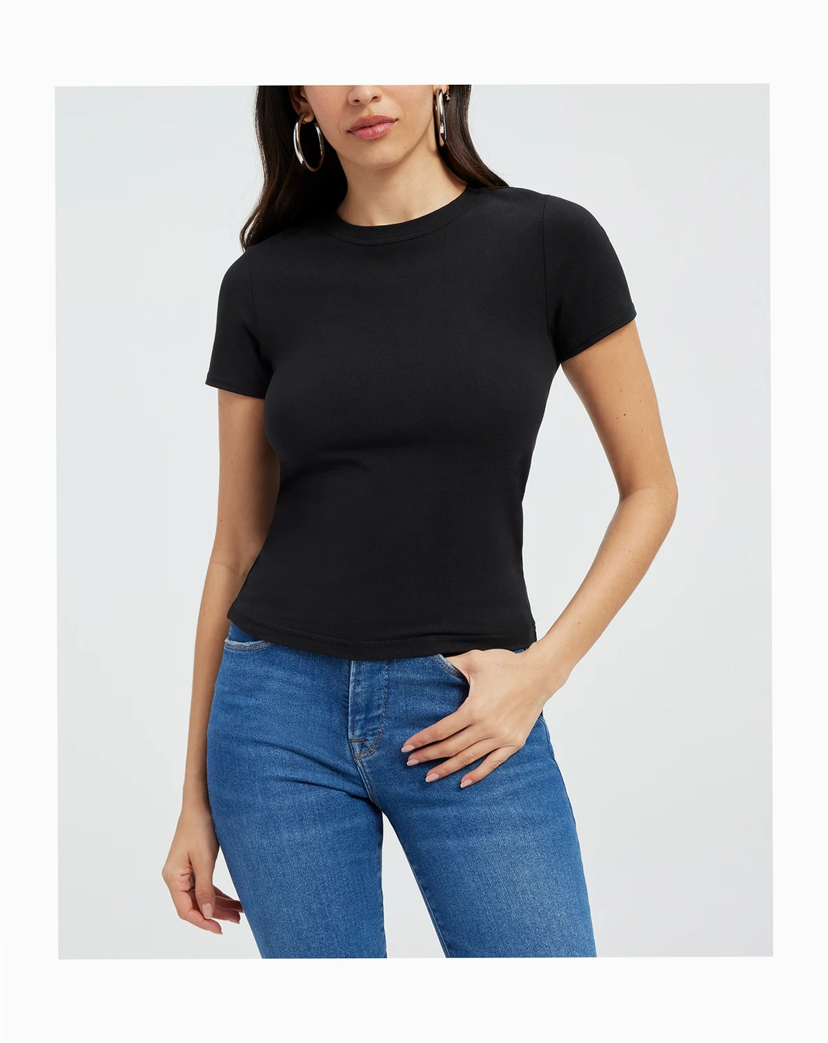 Women's Super Stretch Baby T-Shirt, Regular & Plus Size
