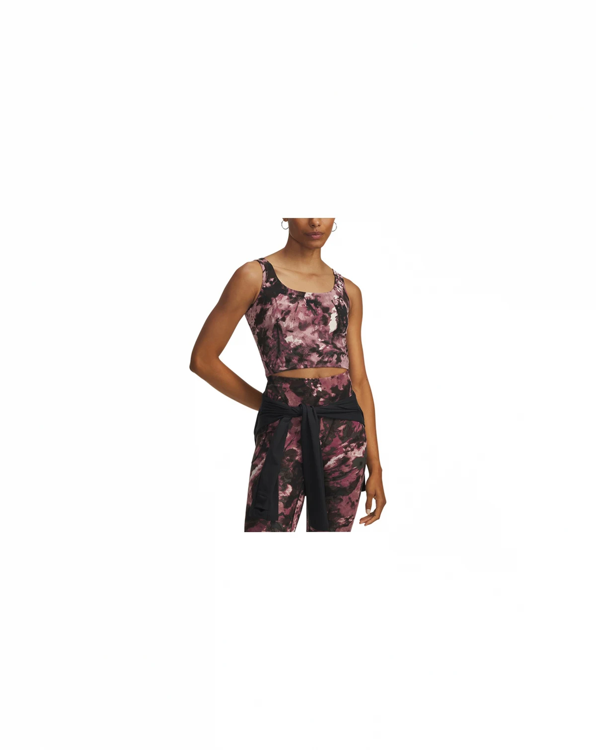 Women's Motion Print Cropped Tank Top