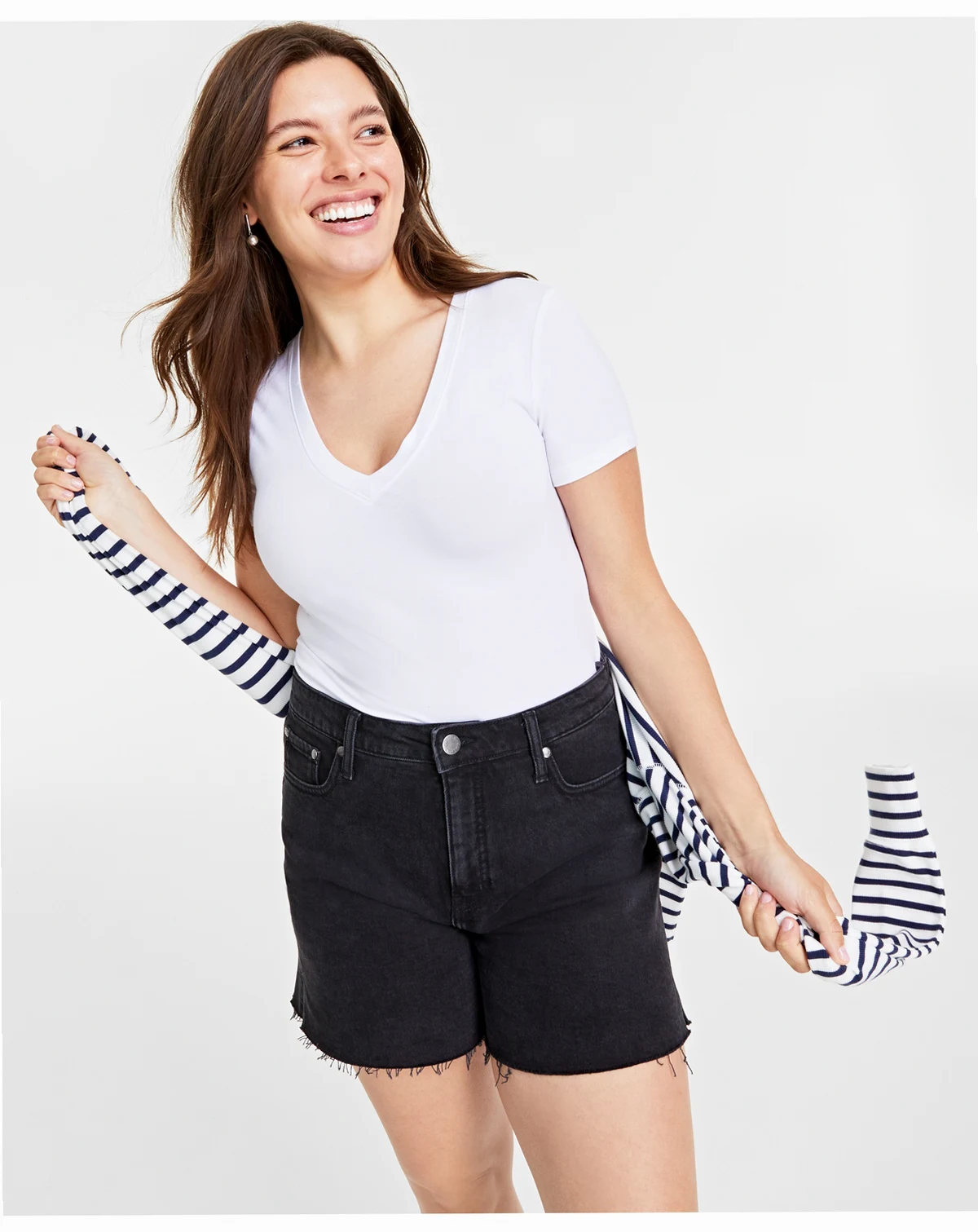 Women's Modal V-Neck T-Shirt, Created for Macy's