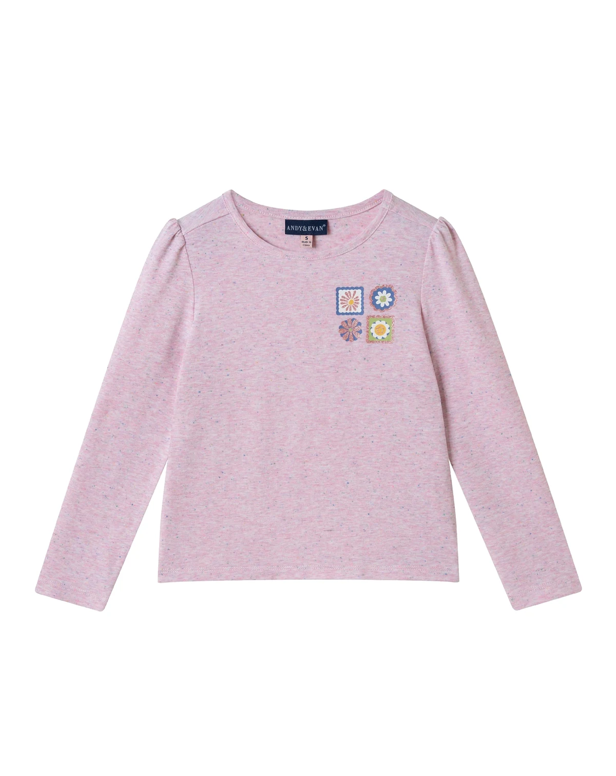 Toddler Girls Toddler/Child Nep Tee w/Floral Accents