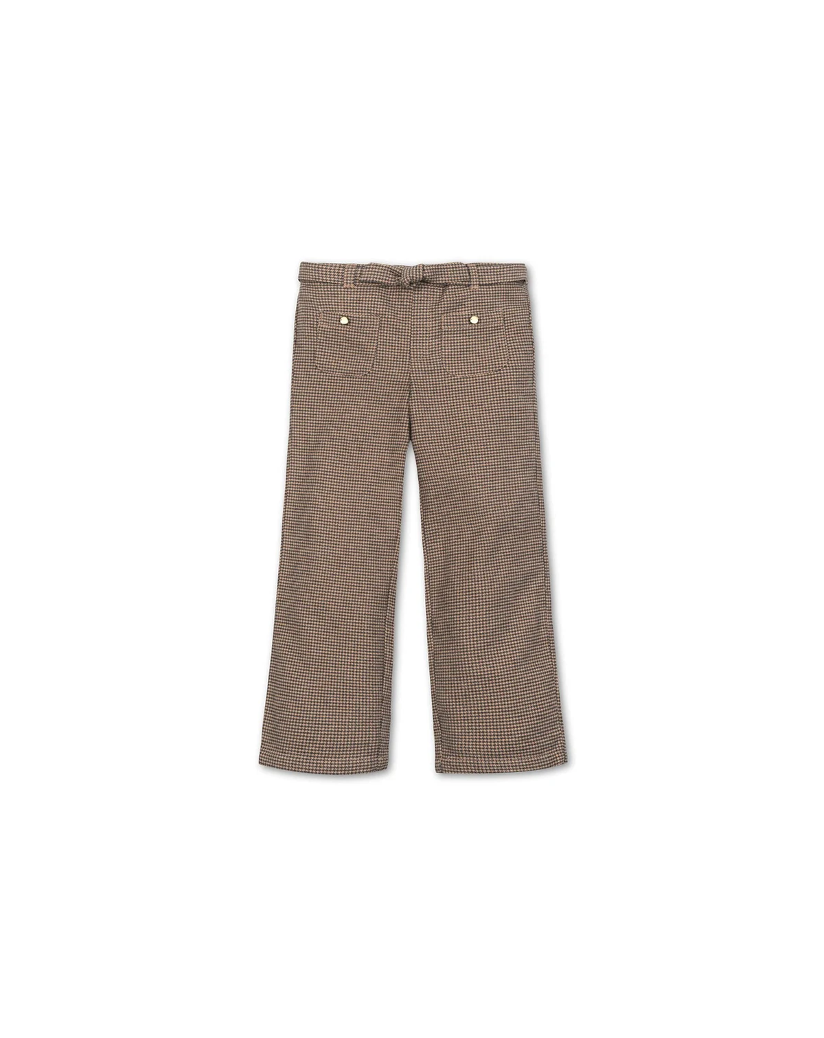 Toddler Girls Organic Brushed Cotton Wide Leg Dress Pant