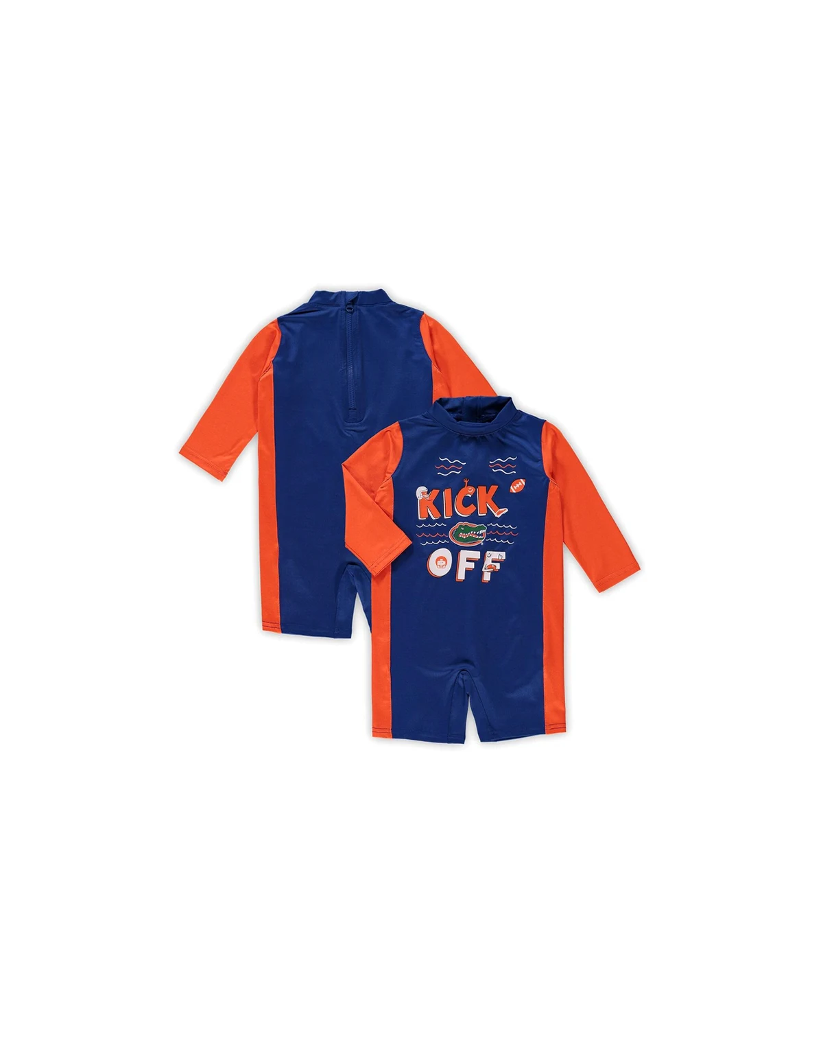 Toddler Girls Royal, Orange Florida Gators Wave Runner Wetsuit