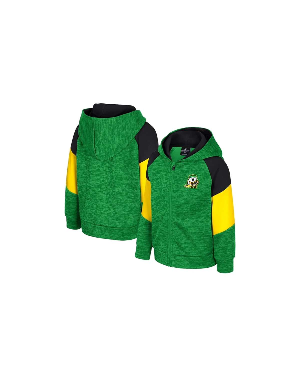 Toddler Green Oregon Ducks Spirit Hollow Full-Zip Hoodie