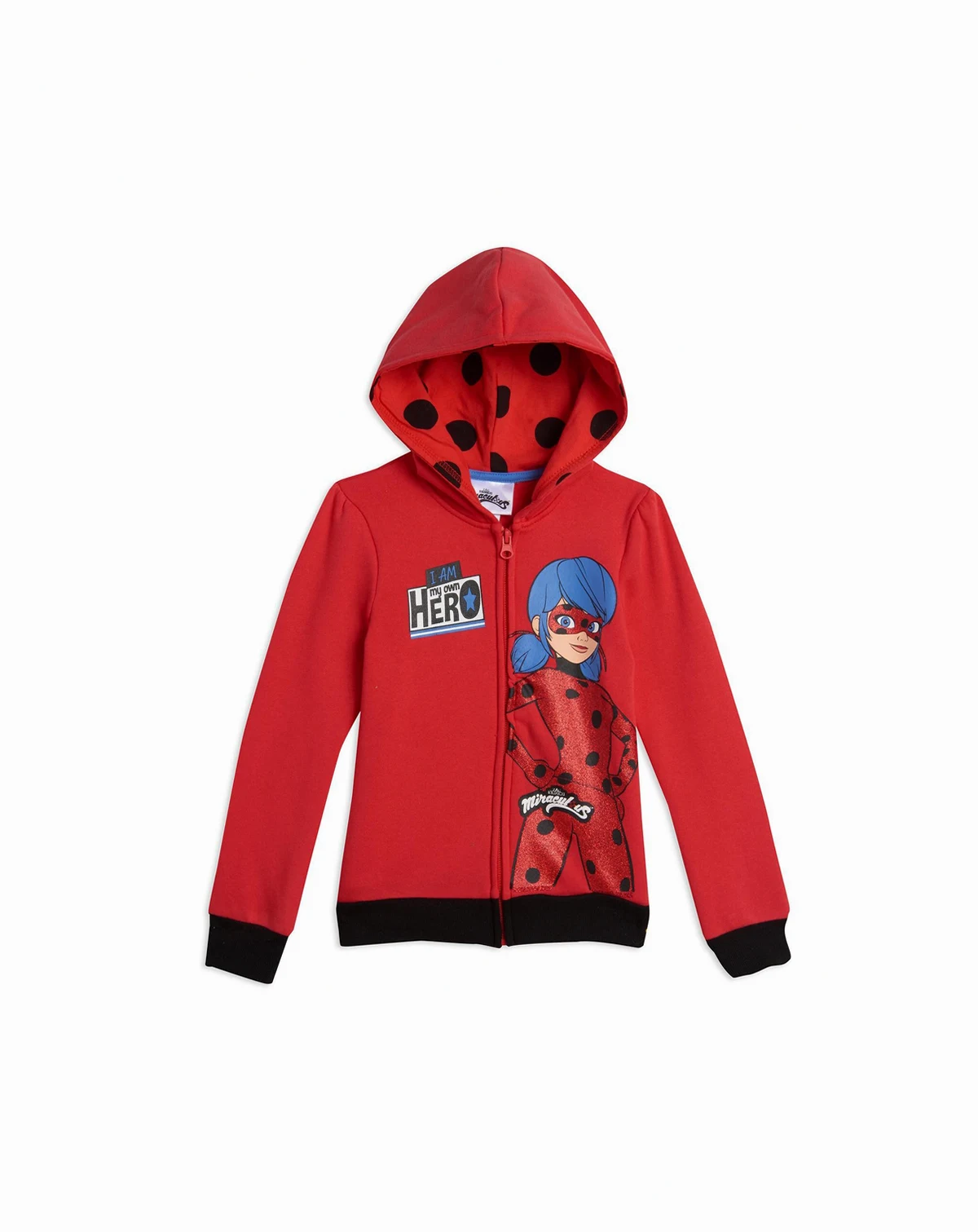 Toddler Girls Ladybug Zip Up Hoodie