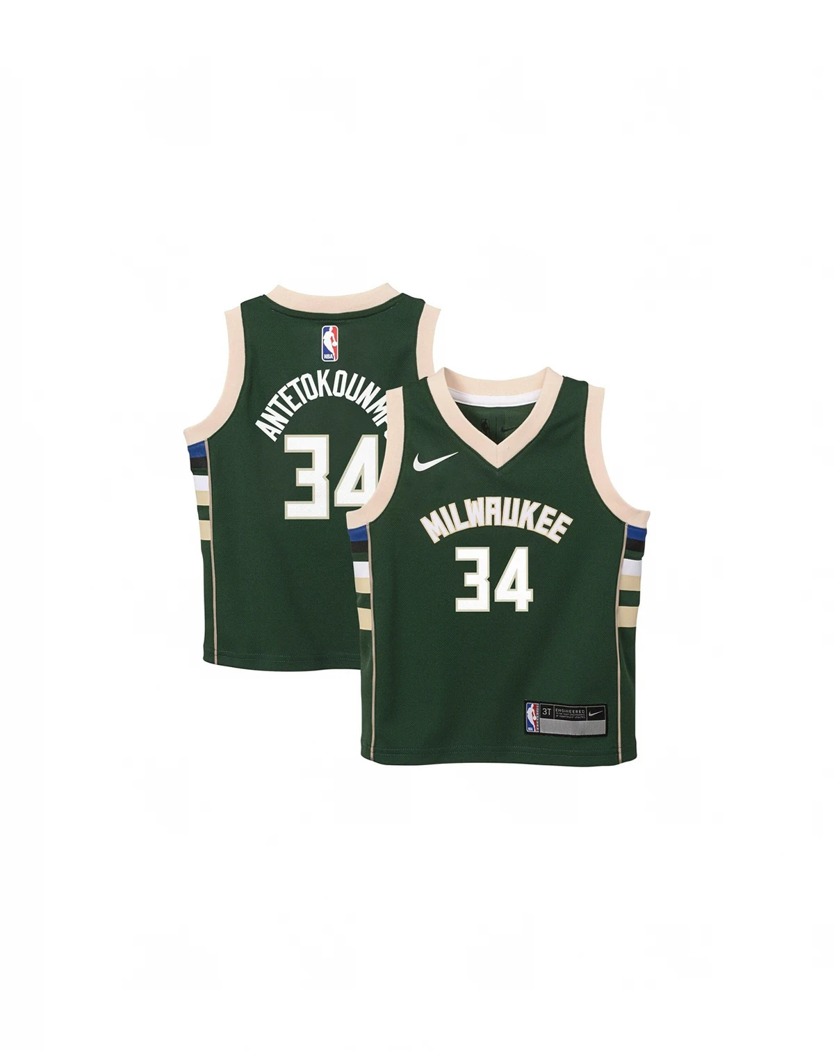 Toddler Boys and Girls Giannis Antetokounmpo Green Milwaukee Bucks Swingman Player Jersey - Icon Edition