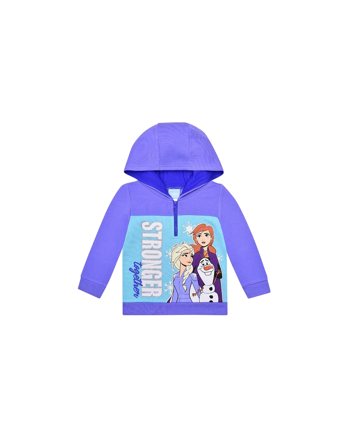 Toddler Purple Frozen Graphic Half-Zip Hoodie