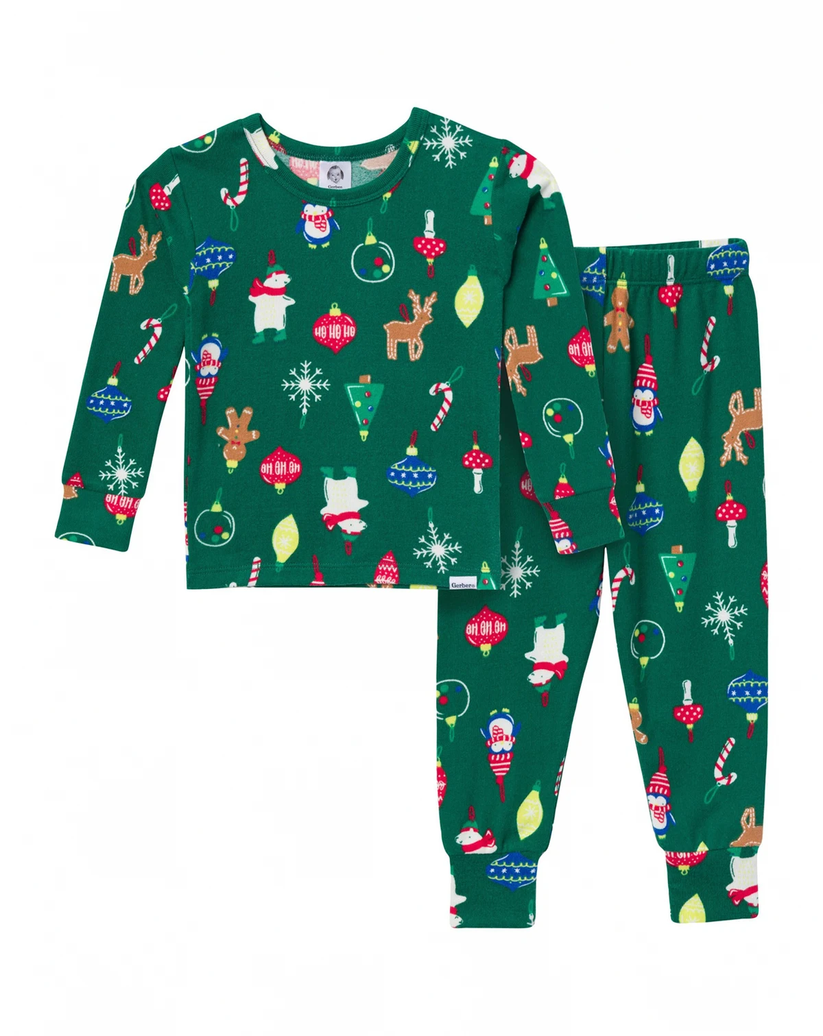 Baby Girls Holiday Family Pajamas Neutral Two Piece Pajamas