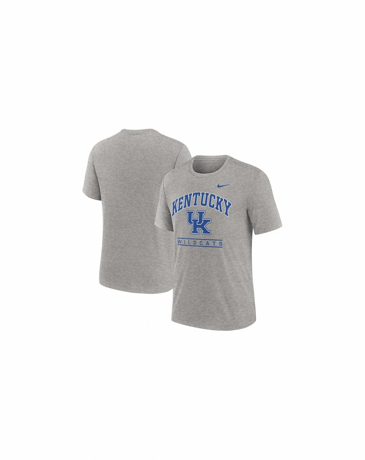 Men's Heather Gray Kentucky Wildcats Arch Over Logo Tri-Blend T-Shirt