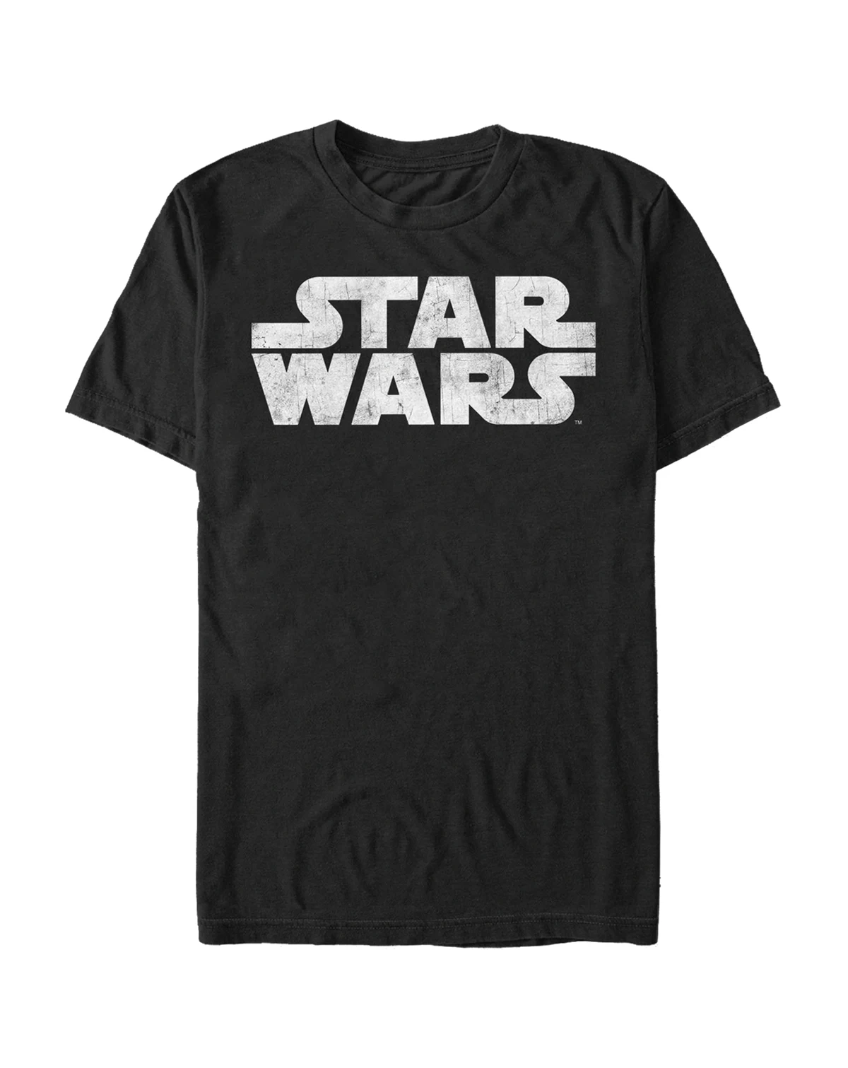 Star Wars Men's Simple Title Logo Short Sleeve T-Shirt