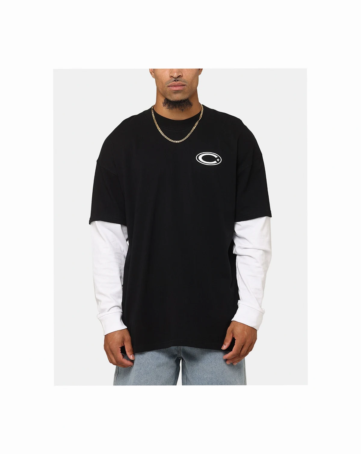 Men's C-Star Long Sleeve T-Shirt, White, 2XL